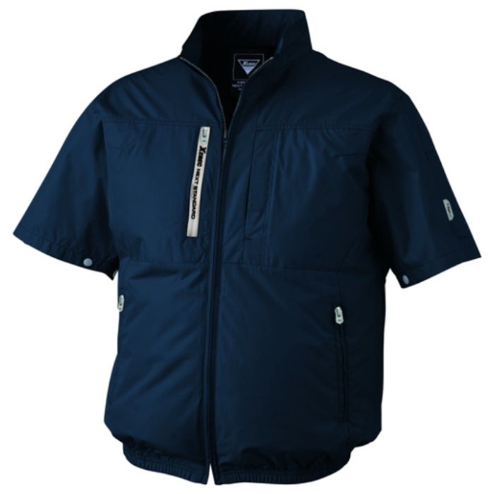 XEBEC　空調服半袖ブルゾンXE98034-19-4L　ディープネイビー