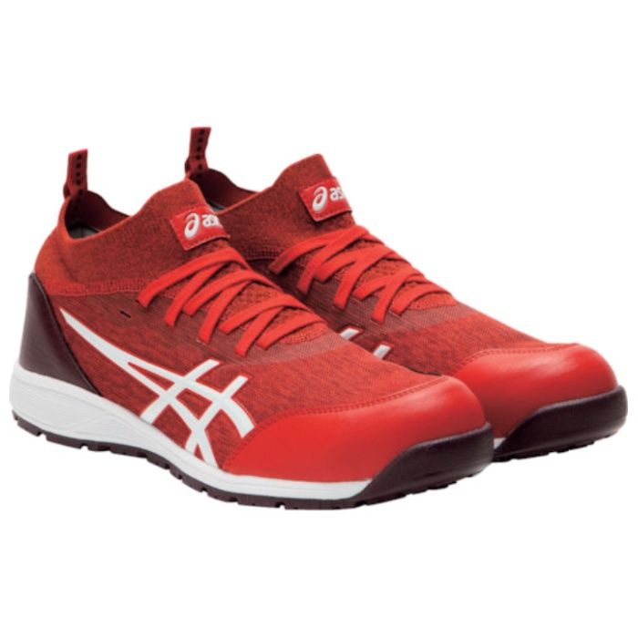 ASICS ウィンジョブ CP213 TS ファイアリーレッド×ホワイト 25.5cm