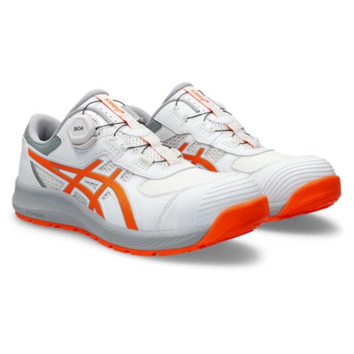 ASICS　ウィンジョブ　CP219　BOA　ホワイト/ショッキングオレンジ　24.5cm