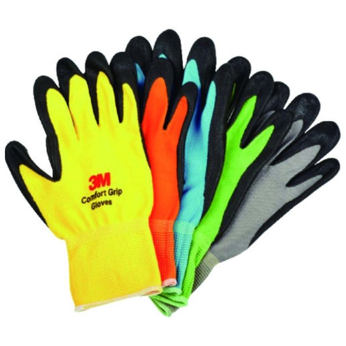 3M　一般作業用コンフォートグリップグローブ　5色セット　Mサイズ