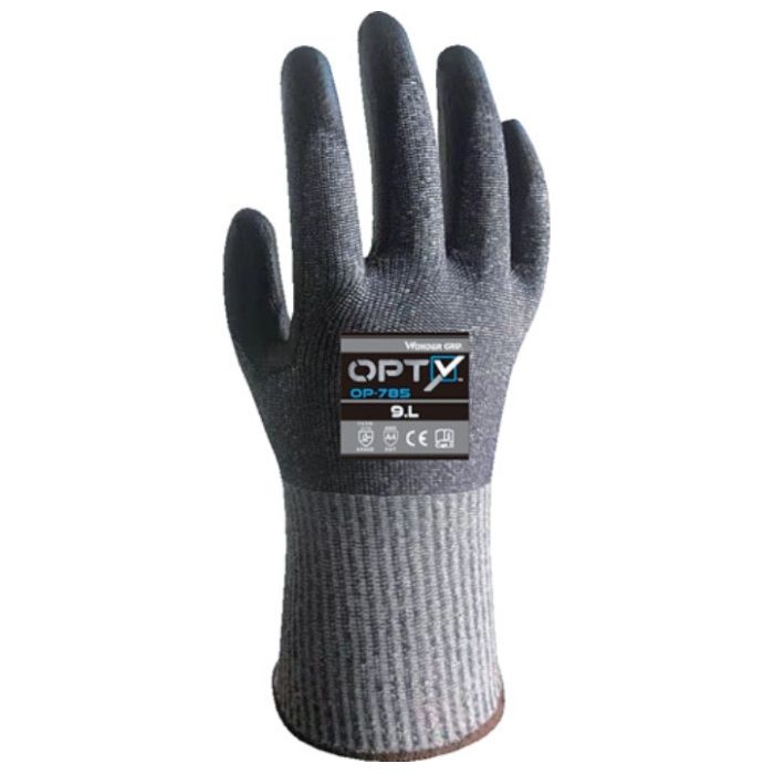 Weed　耐切創手袋　WONDER　GRIP　OPTY　OP-785　手のひらポリウレタンコート　Lサイズ