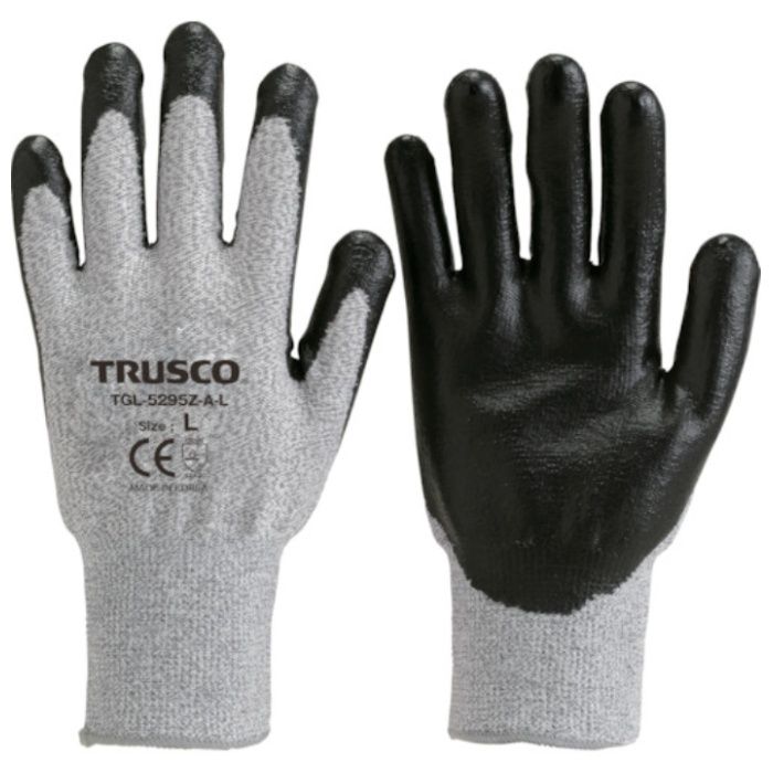 TRUSCO　【売切廃番】グラスファイバー手袋ニトリル手のひらコート　S
