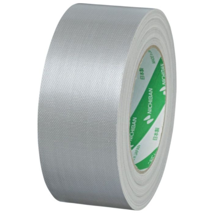 ニチバン　【一時受注停止】　カラー布粘着テープ　102N　10-50大巻　(重量物封かん用)銀　50mmX25m