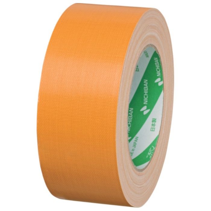ニチバン　【一時受注停止】　カラー布粘着テープ　102N　13-50大巻　(重量物封かん用)橙　50mmX25m