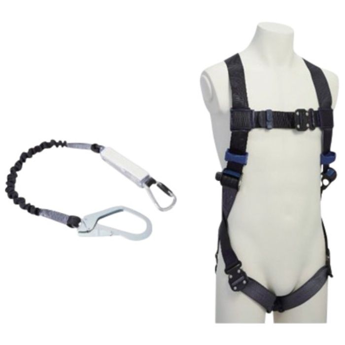 3M　【限定セット品】　DBI-サラ　エグゾフィットライト　回転式ベルトフルハーネス・伸縮式シングルランヤードセット