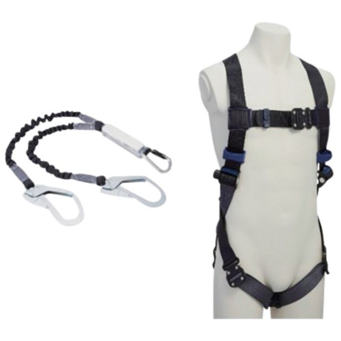 3M　【限定セット品】　DBI-サラ　エグゾフィットライト　回転式ベルトフルハーネス・伸縮式ツインランヤードセット