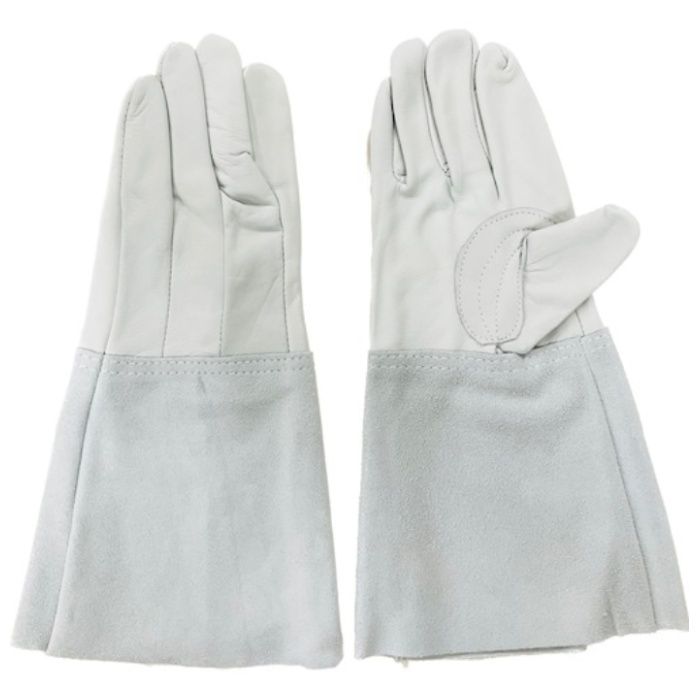 ラッキーワーカー　溶接用革手袋　牛革クレストロング袖床　112　フリー