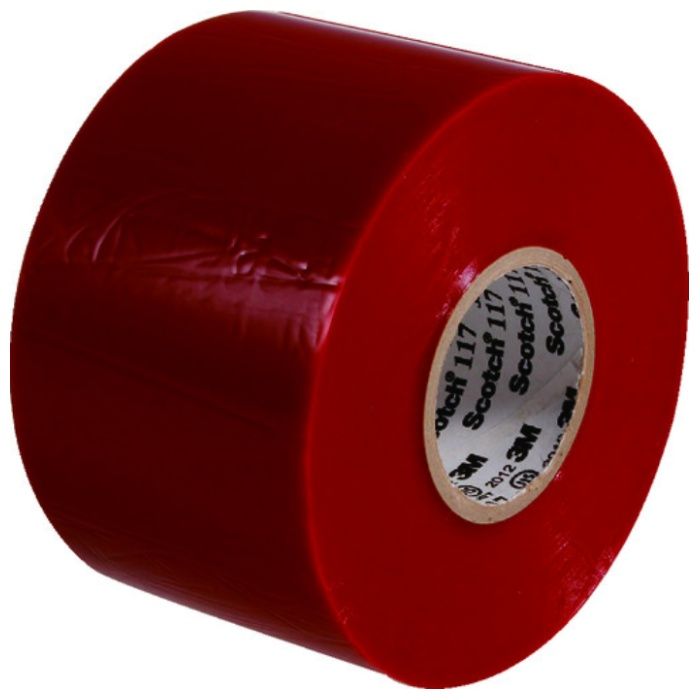3M　ビニールテープ　117　赤　50mmX20m