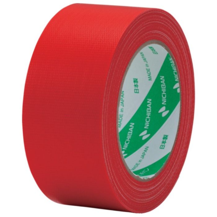 ニチバン　【一時受注停止】　布粘着テープ　121N　大巻　(中軽量物封かん用)　1巻入　赤　50X25