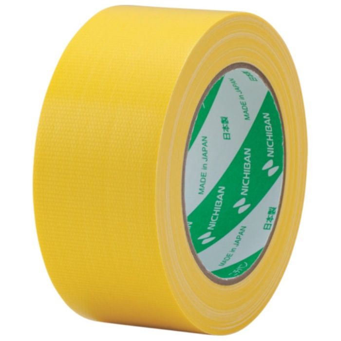 ニチバン　【一時受注停止】　布粘着テープ　121N　大巻　(中軽量物封かん用)　1巻入　黄　50X25