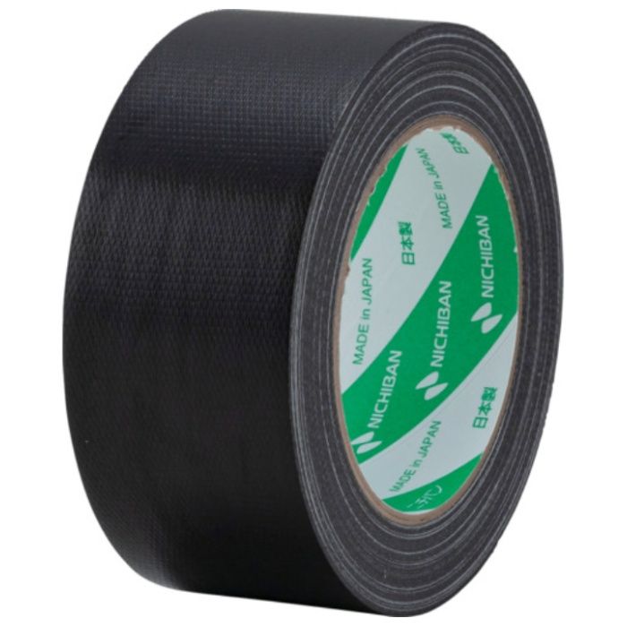 ニチバン　【一時受注停止】　布粘着テープ　121N　大巻　(中軽量物封かん用)　1巻入　黒　50X25