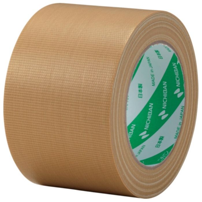 ニチバン　【一時受注停止】　布粘着テープ　121N　大巻　(中軽量物封かん用)　1巻入　黄土　75X25