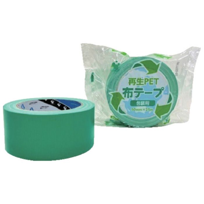 TERAOKA　再生PET布テープ　No.1605　緑　50mm×25M