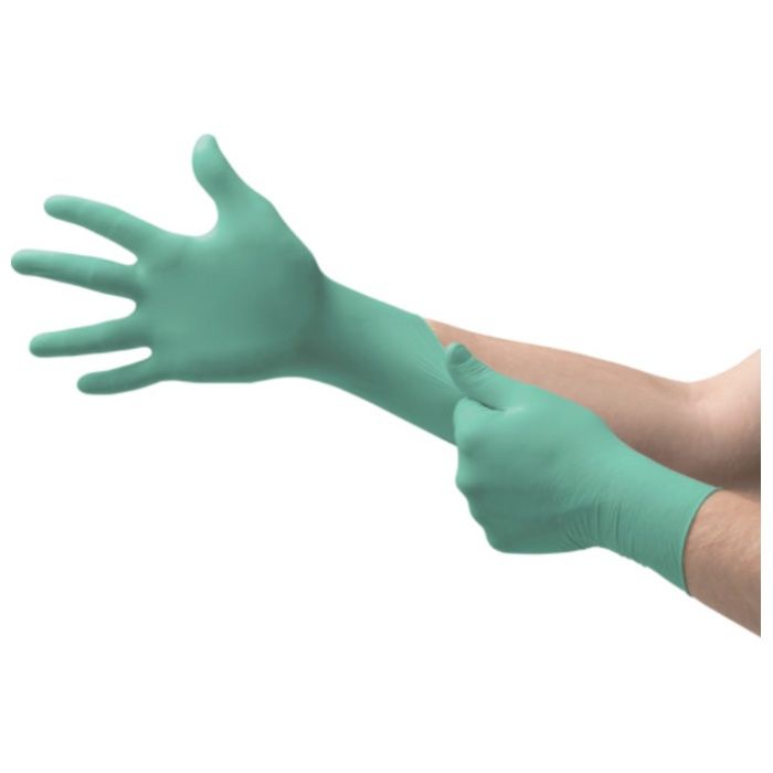 Ansell　化学防護手袋　耐透過ネオプレンゴム使い捨て手袋　NeoTouch　25-101　XSサイズ　(100枚入)