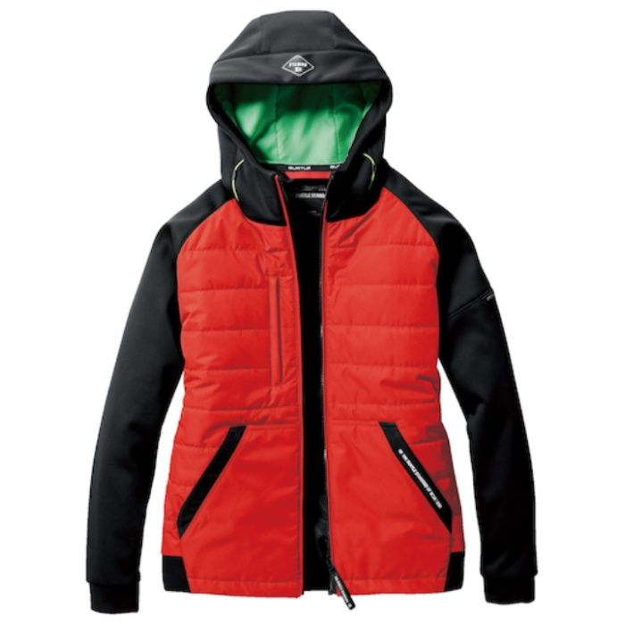 BURTLE　TC防風フーディジャケット　3210-98-L　カーディナル