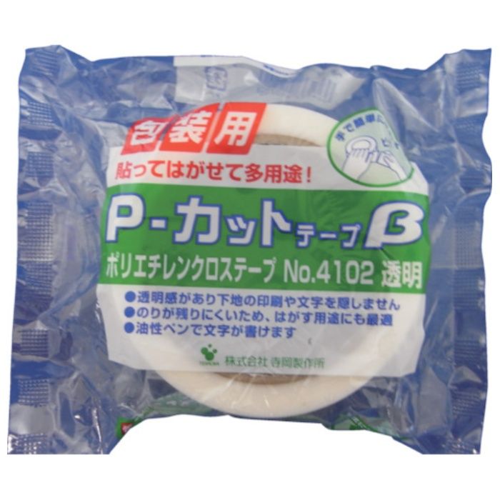 TERAOKA　P-カットテープβ　NO.4102　透明　50mmX25M