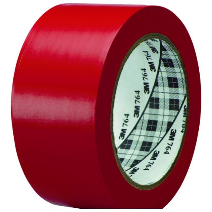 3M　ラインテープ　764　赤　50.8mm×32.9m