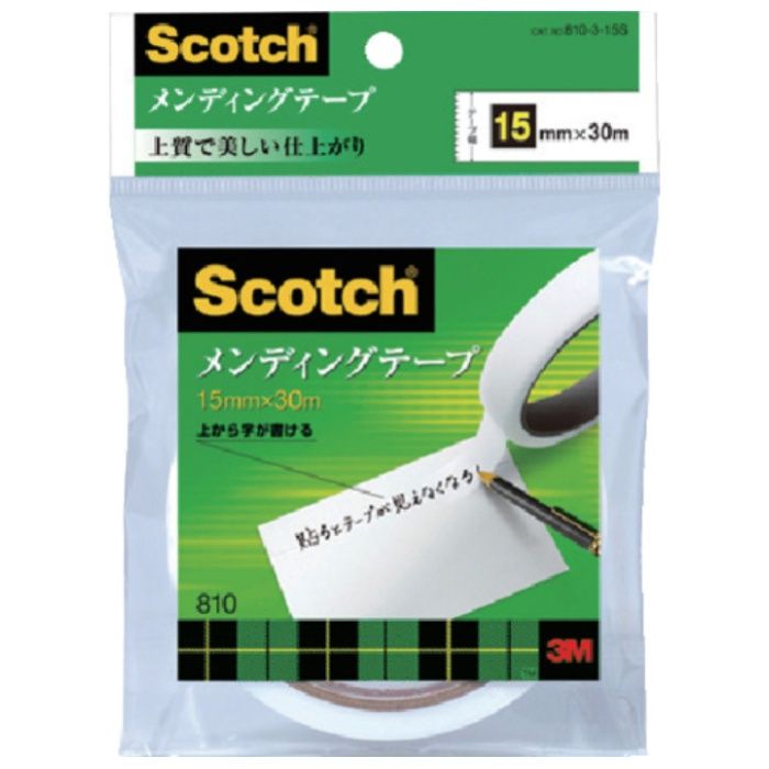 3M　メンディングテープ　半透明　15mm×30m