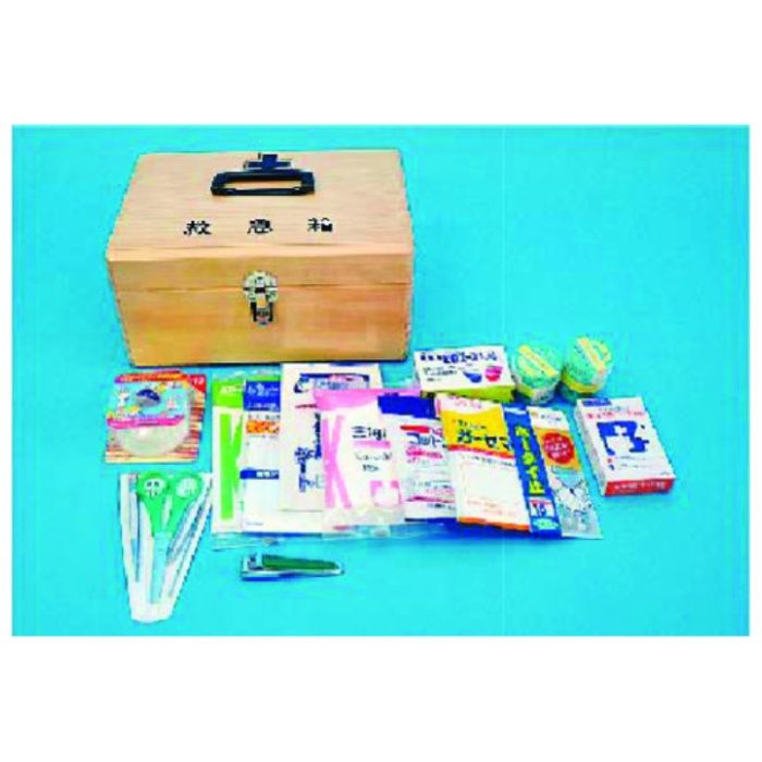 つくし　救急箱(はさみ、包帯、綿棒他のセット:医薬品無し