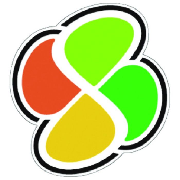 つくし　保護帽用ステッカー　(高齢者)四葉マーク
