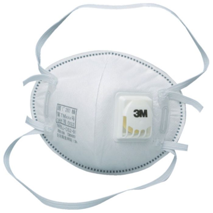 3M　使い捨て式防じんマスク　8955J　DS2　徳用タイプ　排気弁付き・2本しめひも式　(180枚入)