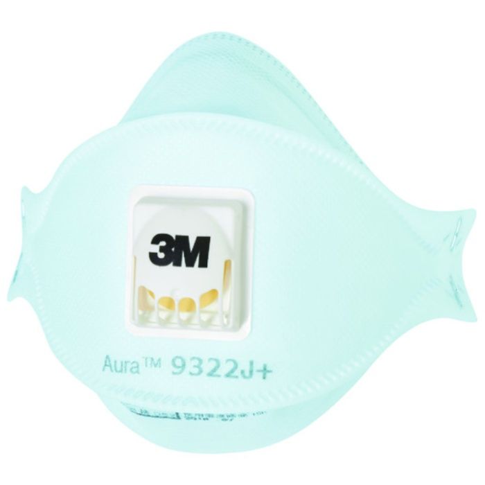 3M　Aura　使い捨て式防じんマスク　9322J+　DS2　排気弁付　10枚/1箱