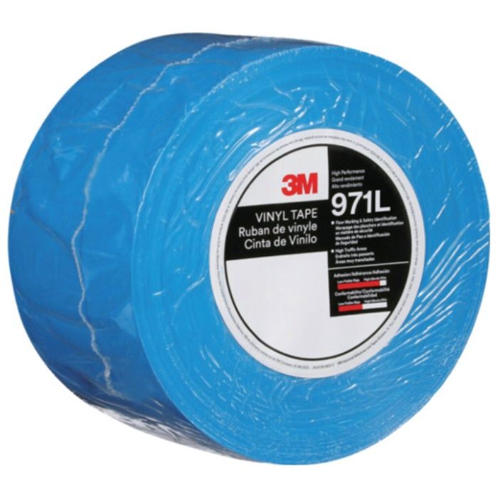 3M　超高耐久ラインテープ　971L　青　101.6mm×32.9m