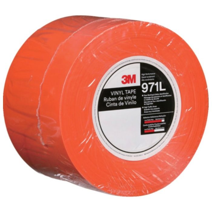 3M　超高耐久ラインテープ　971L　橙　101.6mm×32.9m