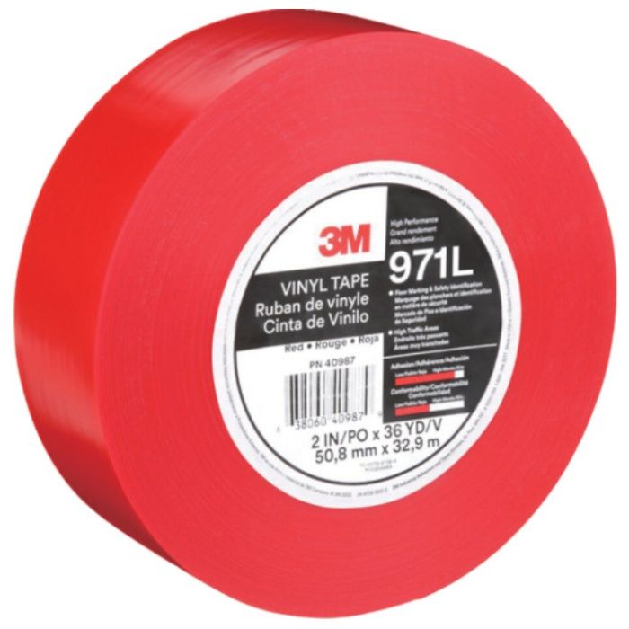 3M　超高耐久ラインテープ　971L　赤　50.8mm×32.9m