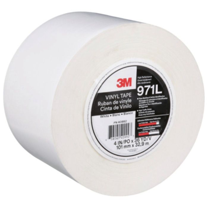 3M　超高耐久ラインテープ　971L　白　101.6mm×32.9m