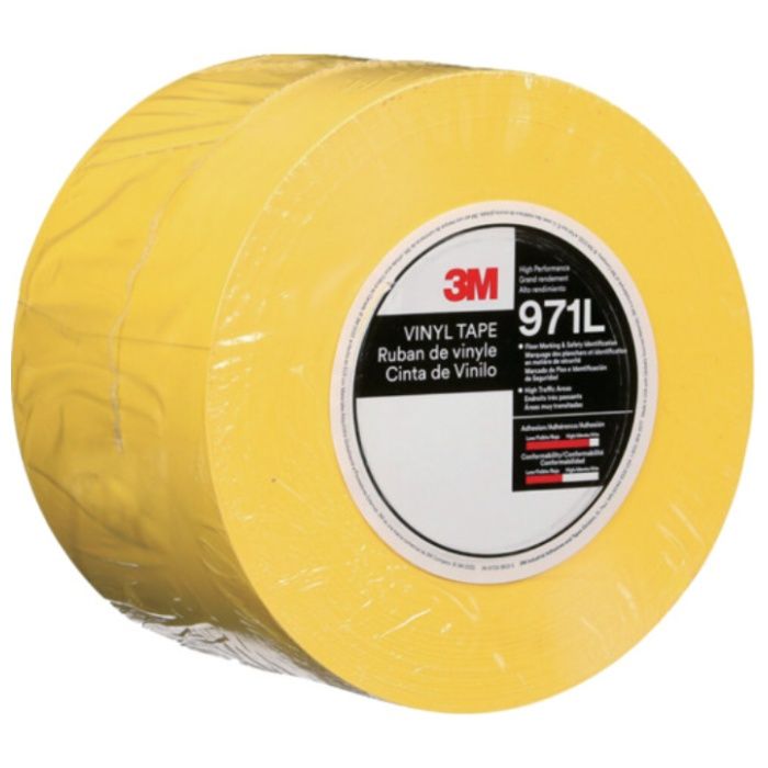 3M　超高耐久ラインテープ　971L　黄　101.6mm×32.9m