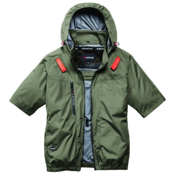 BURTLE　AC半袖ブルゾン　AC2096HB-23-M　カーキ