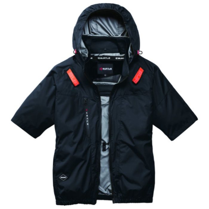 BURTLE　AC半袖ブルゾン　AC2096HB-35-L　ブラック