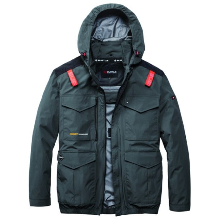 BURTLE　AC長袖ブルゾン　AC2101-53-XXL　ストームグレー