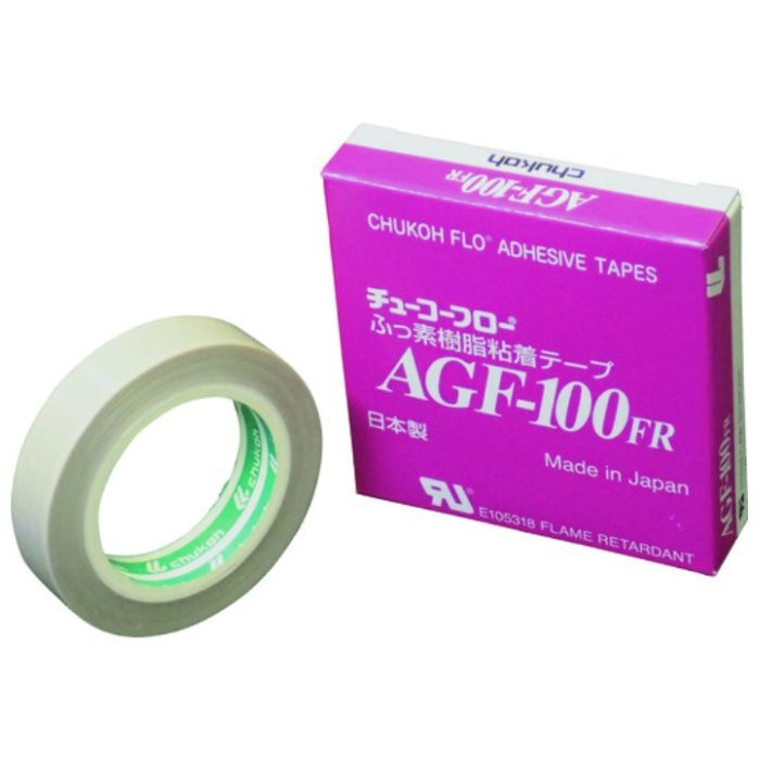 chukoh　フッ素樹脂(テフロンPTFE製)ガラスクロス粘着テープ　AGFー100FR　0.13t×10w×10m