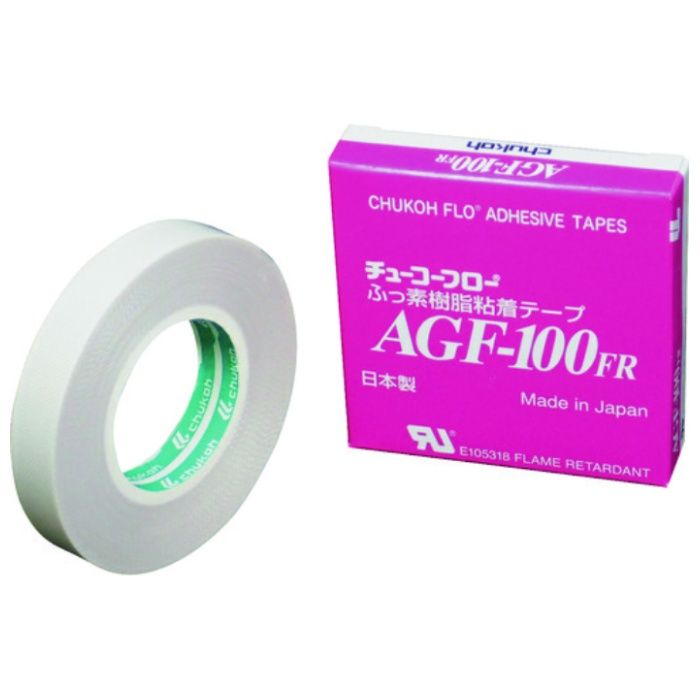 chukoh　フッ素樹脂(テフロンPTFE製)ガラスクロス粘着テープ　AGFー100FR　0.30t×13w×10m
