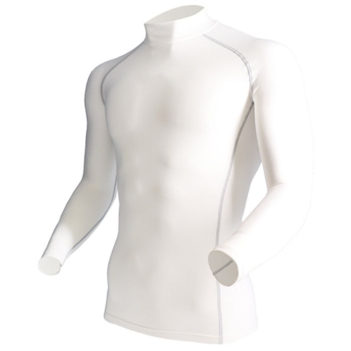 おたふく　【在庫限りで今季完売】　BTパワーストレッチハイネックシャツ　ホワイト　3L