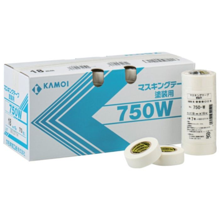 カモ井　マスキングテープ塗装用　NO.750W　15mm(8巻入り)