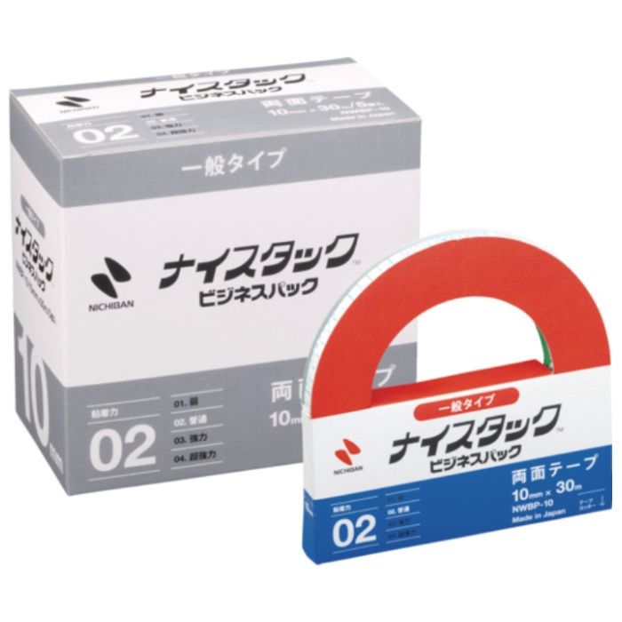 ニチバン　両面テープ　ナイスタックビジネスパックNWBP-10　10mmX30m(大巻5巻入)