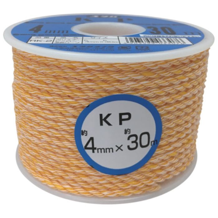 ユタカメイク　ロープ　KPロープボビン巻　4φ×30m