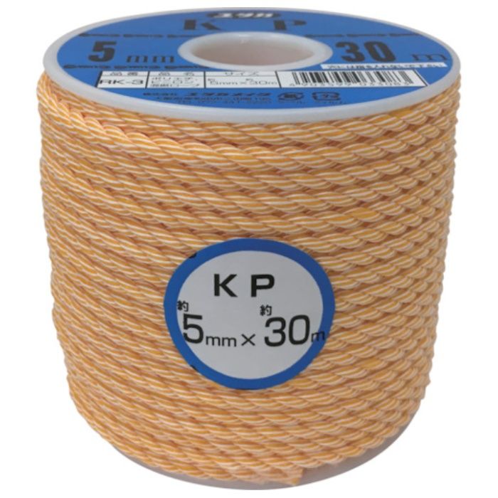 ユタカメイク　ロープ　KPロープボビン巻　5φ×30m