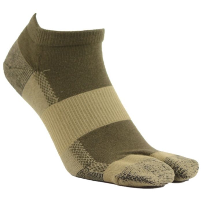 ユタカメイク　靴下　ASHITOMO　WORKING　SOCKS　アウトドア(股付・スニーカー)　カーキ　2足組　25ー27cm