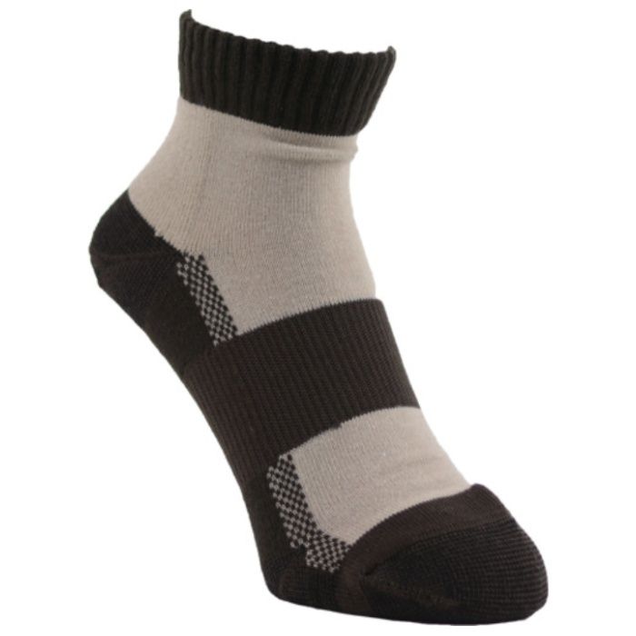 ユタカメイク　靴下　ASHITOMO　WORKING　SOCKS　アウトドア(先丸・ショート)　セピア　2足組　25ー27cm