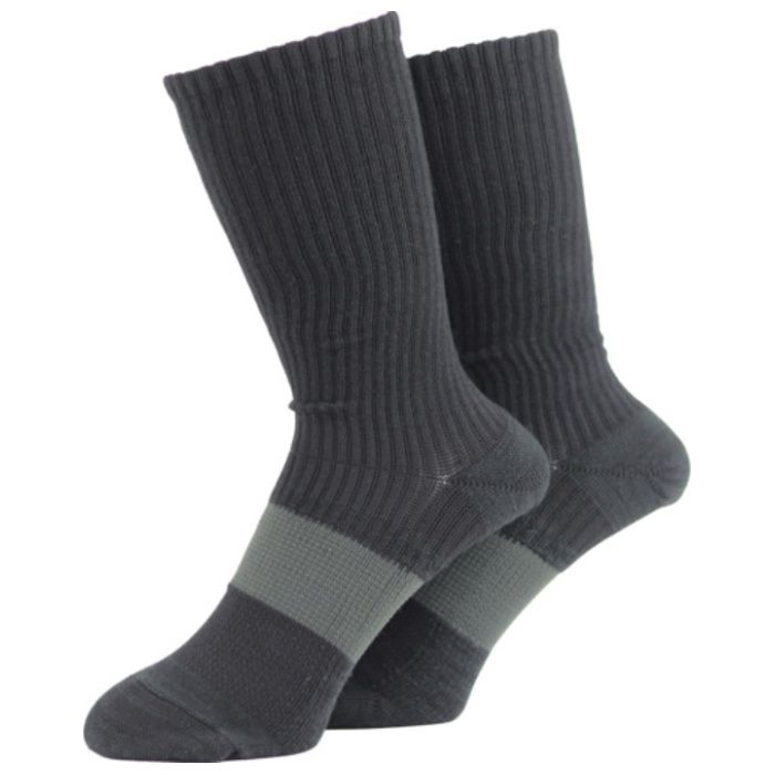 ユタカメイク　靴下　ASHITOMO　WORKING　SOCKS　ムレ対策(先丸・クルー)　ダーク　2足組　25ー27cm