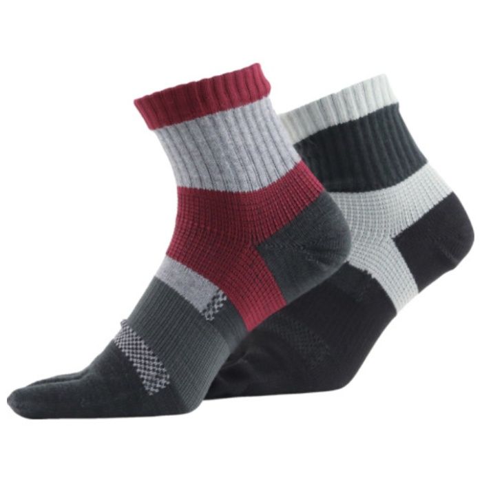 ユタカメイク　靴下　ASHITOMO　WORKING　SOCKS　ムレ対策(5本指・ショート)　アソート　2足組　25ー27cm
