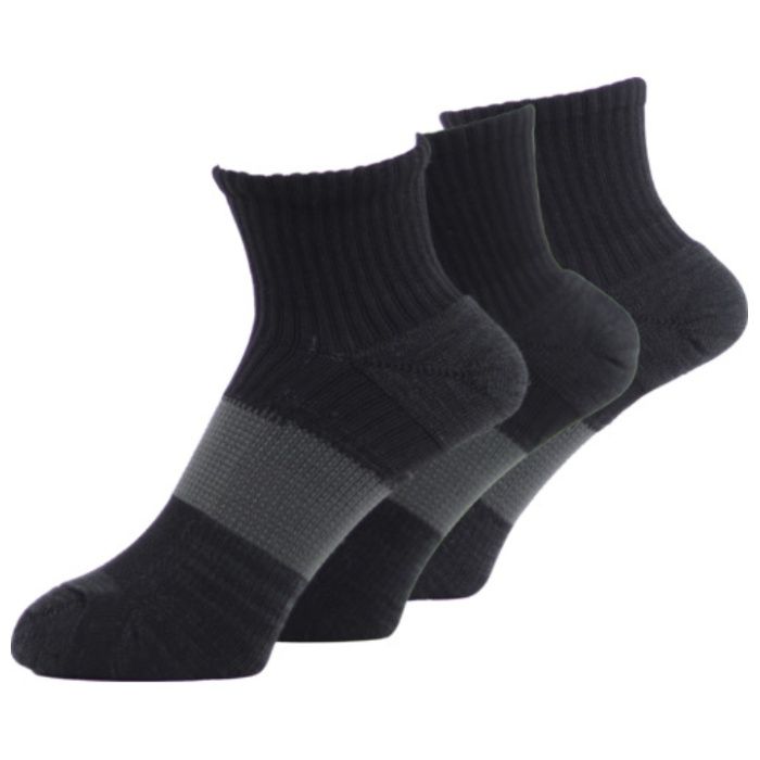 ユタカメイク　靴下　ASHITOMO　WORKING　SOCKS　ムレ対策(先丸・ショート)　ダーク　3足組　25ー27cm