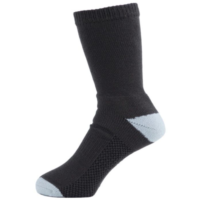ユタカメイク　靴下　ASHITOMO　WORKING　SOCKS　長靴専用　先丸クルー　ダークブラウン　1足組　S(23ー25cm)
