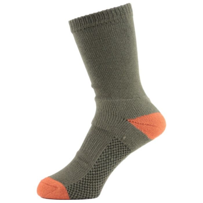 ユタカメイク　靴下　ASHITOMO　WORKING　SOCKS　長靴専用　先丸クルー　オリーブ　1足組　M(25ー27cm)