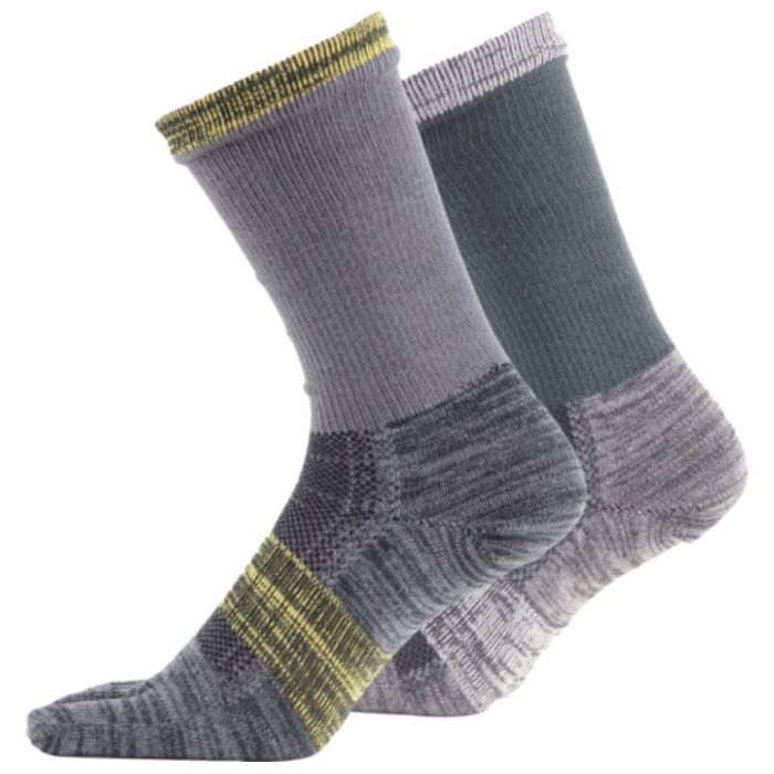 ユタカメイク　靴下　ASHITOMO　WORKING　SOCKS　疲れ対策(5本指・クルー)　アソート　2足組　25ー27cm