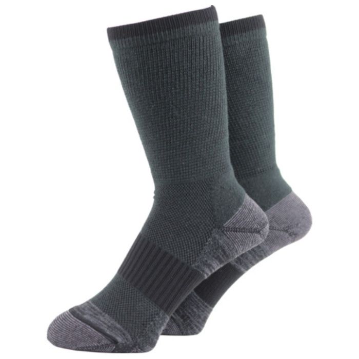 ユタカメイク　靴下　ASHITOMO　WORKING　SOCKS　疲れ対策(先丸・クルー)　ダーク　2足組　25ー27cm